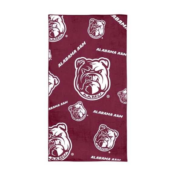 Logo Brands Alabama A&M Bulldogs 38"x72" Beach Towel