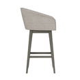 thumbnail image 8 of HH2 Home Upholstered Barrel Back Wood Adjustable Height Swivel Bar Stool, 8 of 19