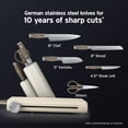 thumbnail image 10 of Ninja NeverDull 10-Piece German Stainless Steel Knife Set with Removable Sharpener, 10 of 12