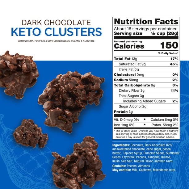 Gourmet Gatherings Dark Chocolate Keto Cluster, 16 oz. - Samsclub.com