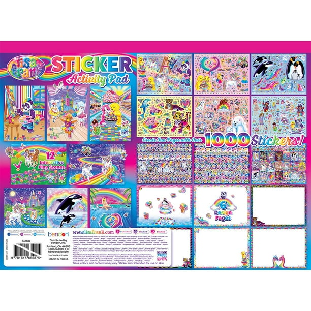 Bendon Lisa Frank Sticker Activity Pad Plus - Samsclub.com