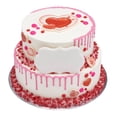thumbnail image 1 of Valentine's Day Two-Tier Cake, 1 of 2
