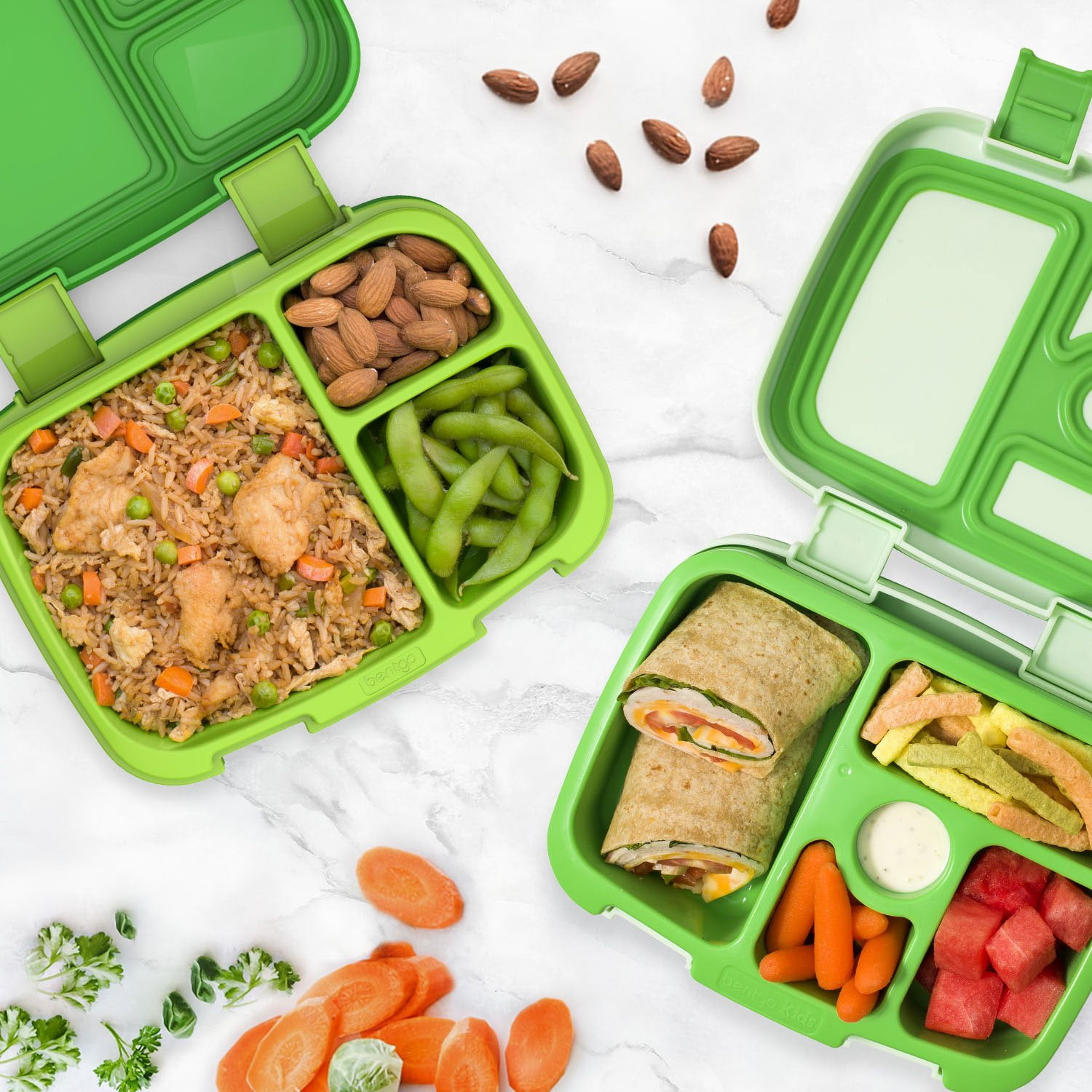 One Bentgo Fresh and One Bentgo Kids Lunch Box, Choose Color