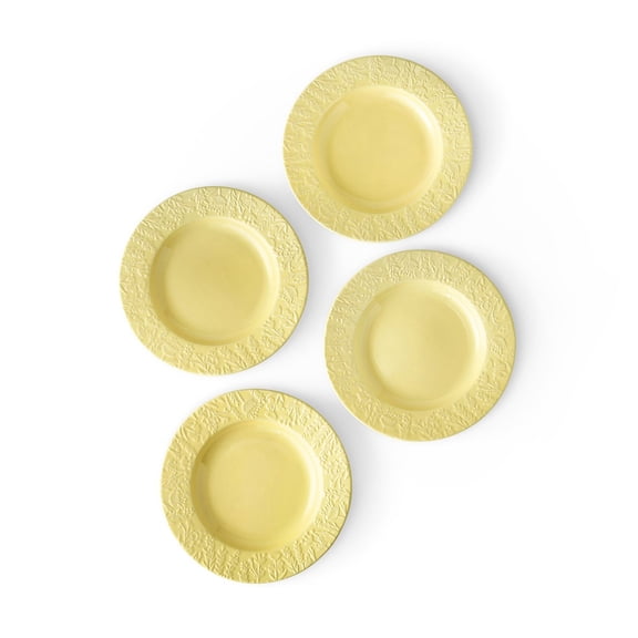 Member's Mark 4-Piece Ceramic Floral Texture Salad Plates