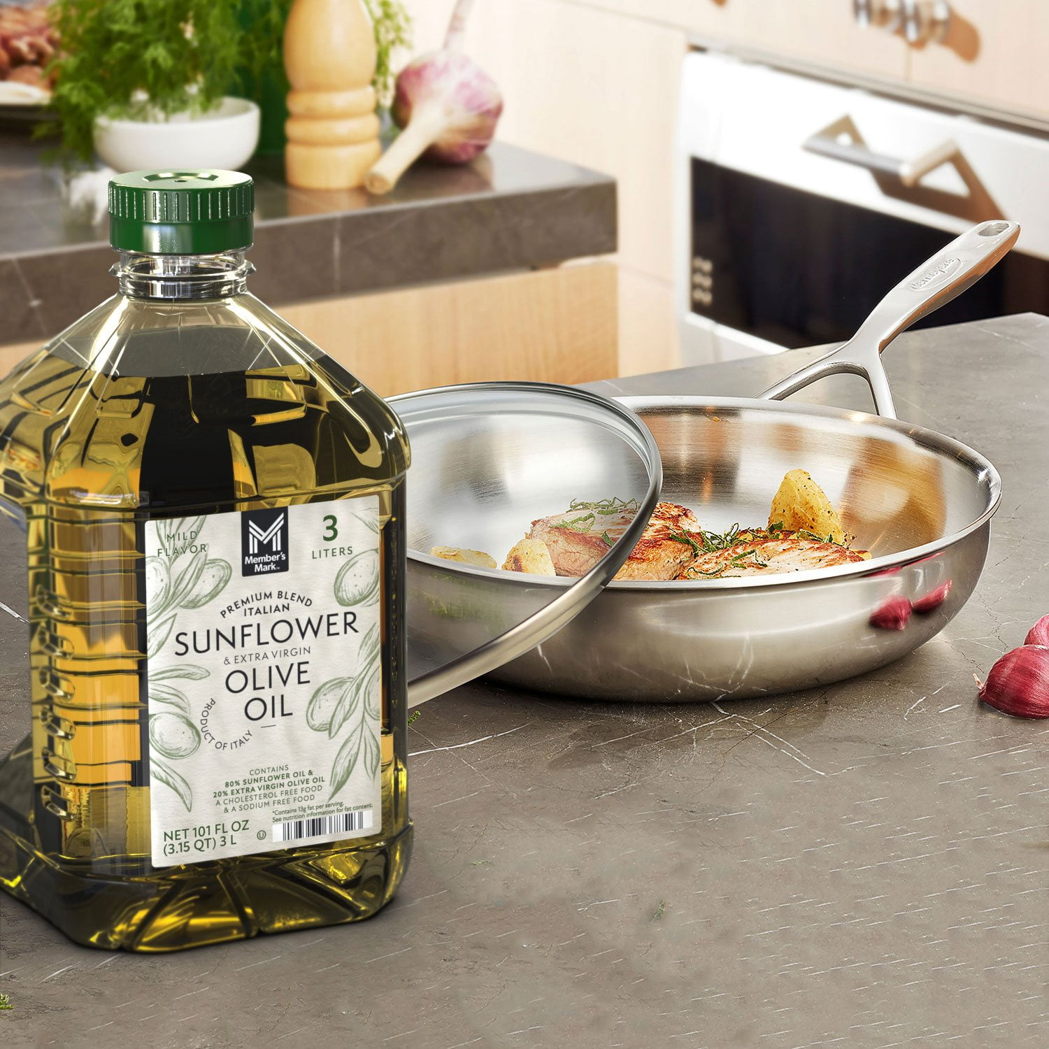 Member's Mark Sunflower and Extra Virgin Olive Oil, 101 fl. oz