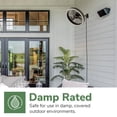 thumbnail image 13 of Hunter 23" Easy Install Dual-Mount LED Garage Fan with 6 Speed High Velocity Motor, 13 of 21