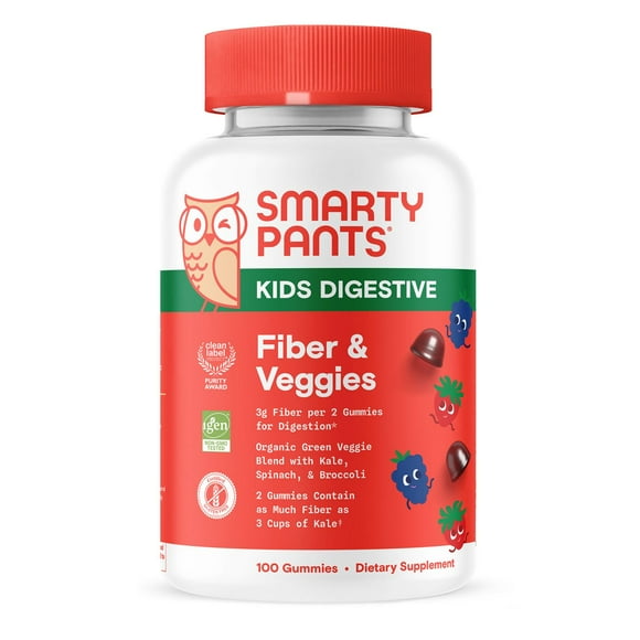 SmartyPants Kids Fiber & Veggies Gummies, 100 ct.