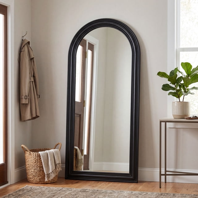 Member's Mark Wood Arch Mirror Honey