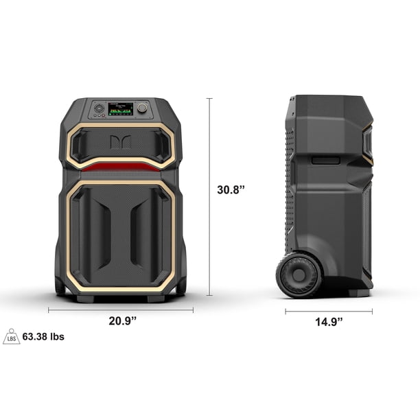Monster Rock'n Roller X Pro 1100 W Bluetooth Speaker with 12 hours