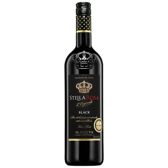 Stella Rosa Black Semi-Sweet Red Blend Wine, 750 ml