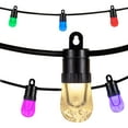 thumbnail image 1 of EcoScapes by Enbrighten 24' Outdoor Wi-Fi Color-Changing LED Café String Lights, 12 Bulbs, 1 of 1