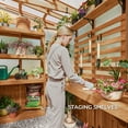 thumbnail image 10 of Backyard Discovery 9' x 6' Modern Cedar Greenhouse, 10 of 15