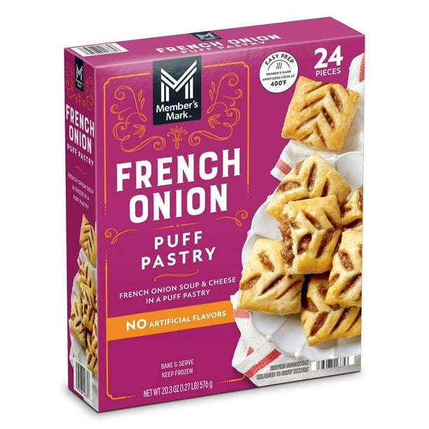 Member's Mark French Onion Puff Pastry, Frozen, 24