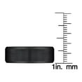 thumbnail image 2 of 8mm Black Satin Finish Mens Band in Tungsten, 2 of 6