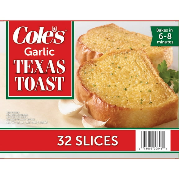 Cole's Garlic Texas Toast, Frozen 32 ct.