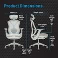 thumbnail image 3 of Lenovo Legion Mesh High Back Adjustable Gaming Office Chair, Assorted Colors, 3 of 9