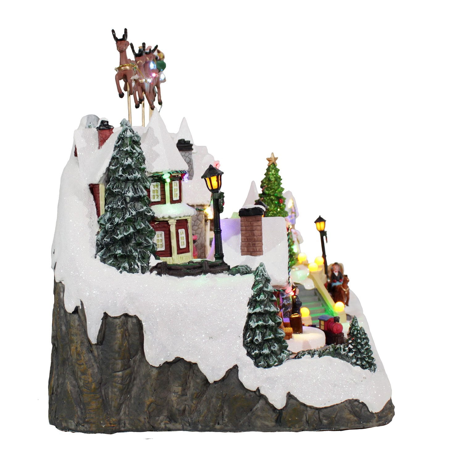 Animated Village with Musicクリスマスホリデービレッジ Amazon.com