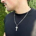 thumbnail image 6 of Reversible Cross Pendant Chain Necklace in Sterling Silver, 6 of 9