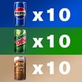 thumbnail image 2 of Pepsi, Mountain Dew and Mug Root Beer Soda Mini Variety Pack, 7.5 fl oz., 30 pk., 2 of 5
