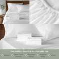 thumbnail image 4 of Hospitality Bulk Fitted Bed Sheets, 6-Pack, White, Assorted Sizes, 4 of 8