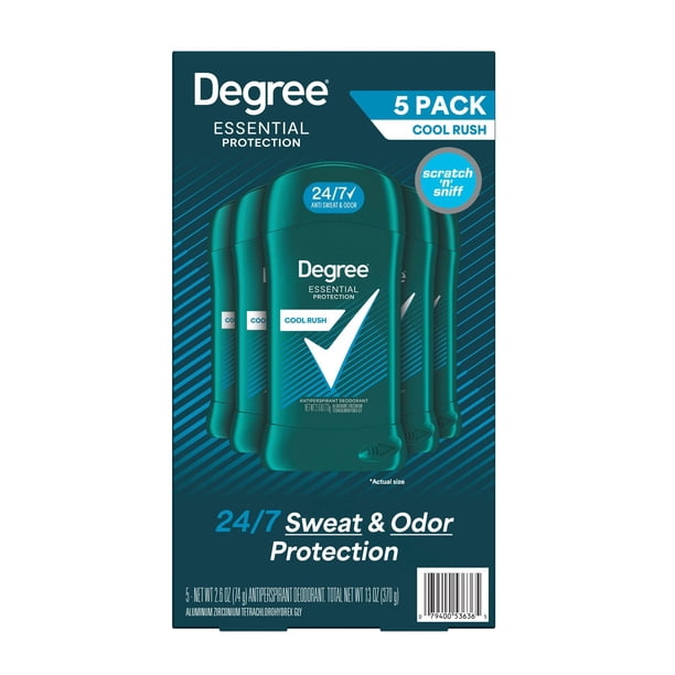 Degree for Men Cool Rush Deodorant, 2.6 oz., 5 pk. - Samsclub.com