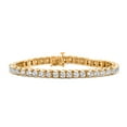 thumbnail image 1 of 6.96 CT. T.W. Diamond Tennis Bracelet in 14K Gold, 1 of 8