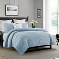 thumbnail image 1 of Swift Home Oversized Crinkle Enzyme Wash Quilted Coverlet, Assorted Sizes, 1 of 6