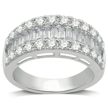 Semi Eternity Diamond Band in 14K Gold