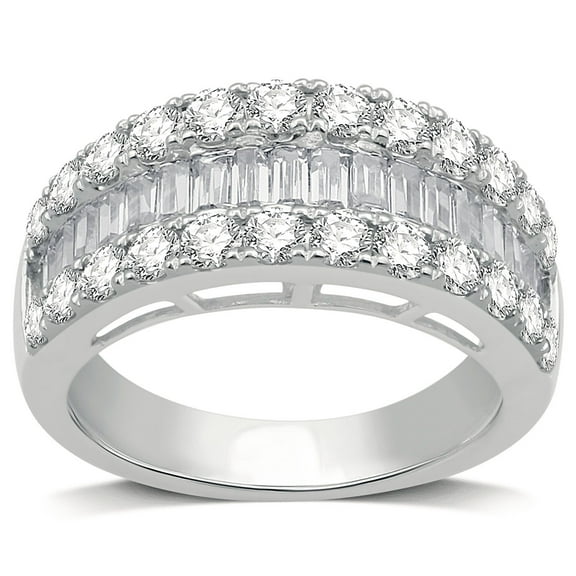 Semi Eternity Diamond Band in 14K Gold