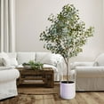 thumbnail image 5 of Faux 8' Eucalyptus Tree in Oversized Ceramic Pot, 5 of 6