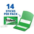 thumbnail image 4 of Trident Spearmint Sugar Free Gum, 14 pcs., 15 pk., 4 of 10