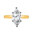 thumbnail image 4 of Lab Created Marquise Cut Solitaire Diamond Ring, 4 of 8