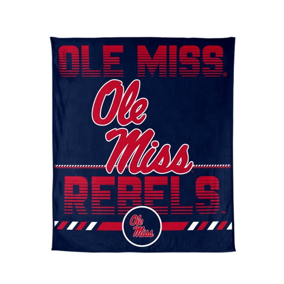 Logo Brands Ole Miss Rebels 60"x70" Super Plush Blanket