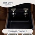 thumbnail image 8 of Cole & Rye Signature Faux Leather 6-Piece Dual Power Sectional with Storage Console, 8 of 10