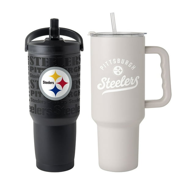 Logo Brands Pittsburgh Steelers Stainless Steel Tumbler Set