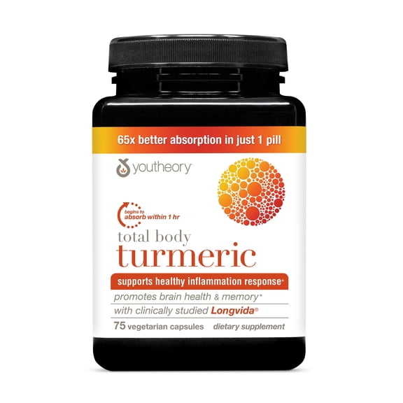 Youtheory Total Body Turmeric, 75 ct.