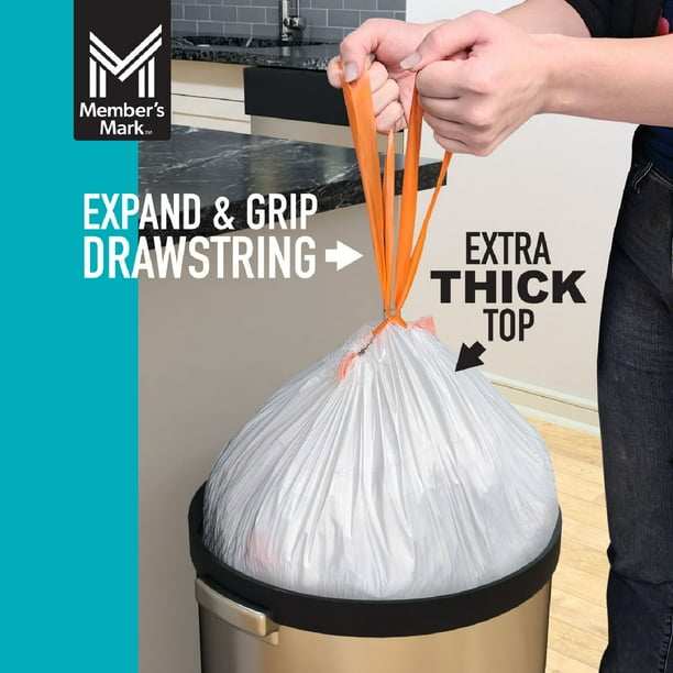 Member's Mark Power Flex 13-Gallon Tall Kitchen Trash Bags, Fresh