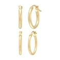thumbnail image 1 of Hoop Earring Set in 14K Gold, 1 of 11