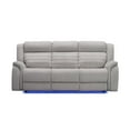 thumbnail image 12 of Tristan 3pc Fabric Power Reclining Set with Heat and Massage, Gray, 12 of 23