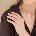 thumbnail image 9 of 1.60 CT.T.W. Emerald, Marquise, and Round Cut Lab Created Diamond Ring in 14K Gold, 9 of 9