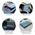 thumbnail image 5 of CleverMade CleverCrates 62L Collapsible Storage Crate with Lid, 5 of 8