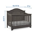 thumbnail image 5 of Simmons Kids Asher 6-in-1 Convertible Crib with Toddler Rail, Choose Color, 5 of 10