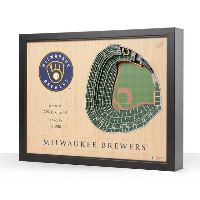 YouTheFan MLB 25-Layer Stadium View 3D Wall Art