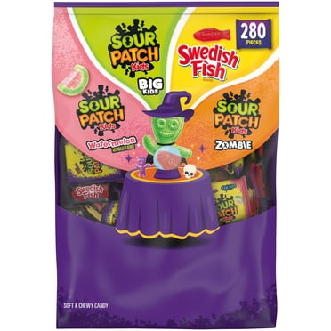 SOUR PATCH KIDS and Swedish Fish Halloween Candy Variety Pack, 280 pcs.