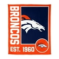 thumbnail image 1 of Logo Brands Denver Broncos 60"x70" Super Plush Blanket, 1 of 6