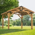 thumbnail image 6 of Backyard Discovery Norwood Cedar Gazebo with PowerPort, Choose Size, 6 of 15