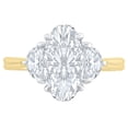 thumbnail image 5 of 2.46 CT.T.W. Moval & Half Moon Cut Lab Created Diamond Ring in 18K Gold, 5 of 10