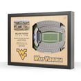 thumbnail image 1 of YouTheFan West Virginia Mountaineers 25-Layer Football Stadium View 3D Wall Art, 1 of 5