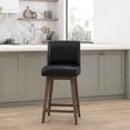 thumbnail image 4 of HH2 Home Parson Wood Adjustable Height Swivel Bar Stool, 4 of 17