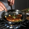thumbnail image 2 of T-fal HybridMesh 5-Piece Tri-Ply Stainless Steel Fry Pan Set, 2 of 6